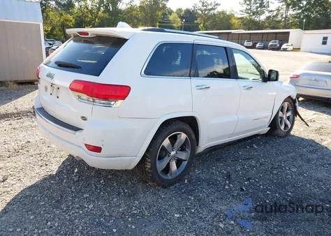 2014 Jeep Grand Cherokee Overland z USA, uszkodzony, nr VIN 1C4RJECG9EC331417